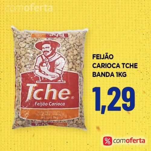 Feijão Carioca Uai Tchê Meia Banda - 1kg