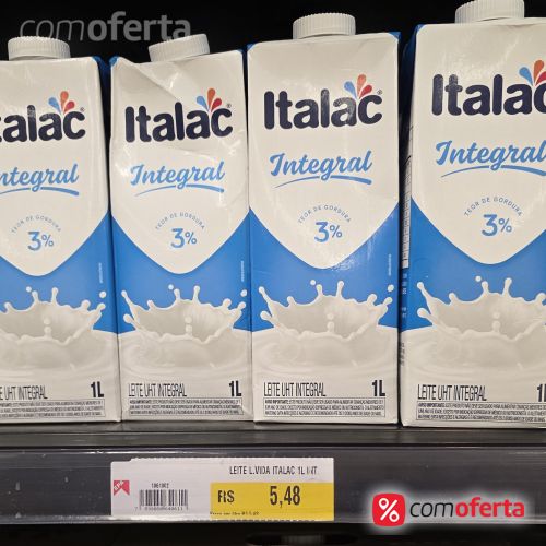 Leite Integral Italac 1 litro