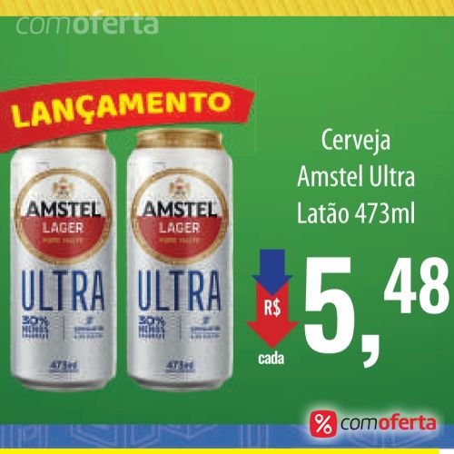 Cerveja Amstel Ultra Sem Gluten 473ml - Latão