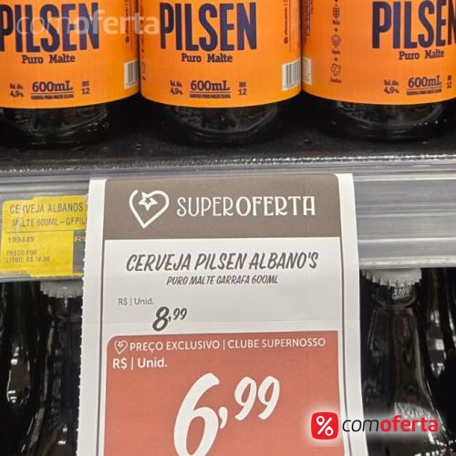 Cerveja Albanos Puro Malte Pilsen 600ml