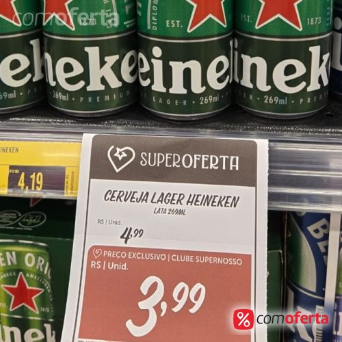 Cerveja Heineken 269ml - Lata