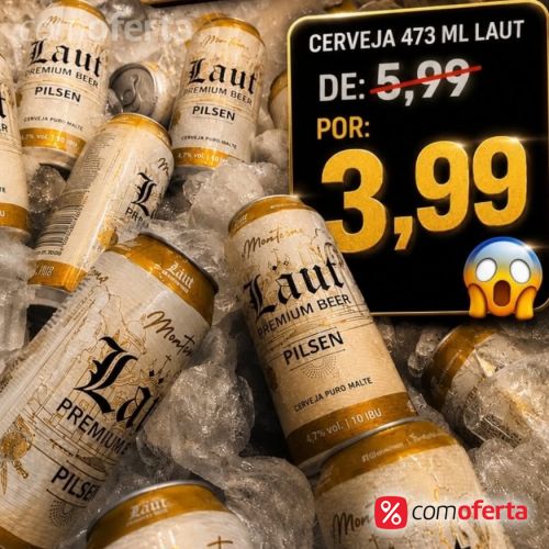 Cerveja Laut Pilsen 473ml - Latão