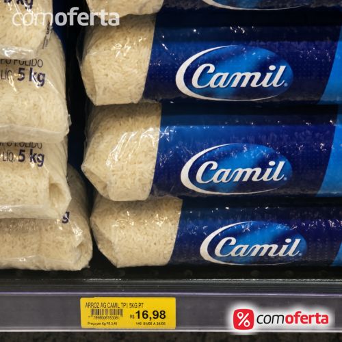 Arroz Branco Camil Tipo 1- 5kg