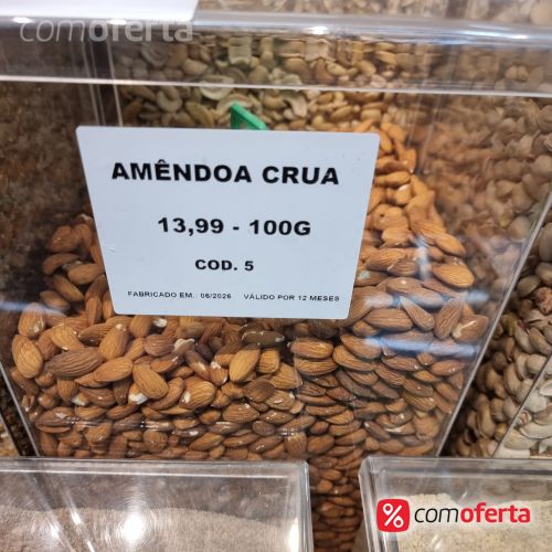 Amêndoa Sem Casca 100g