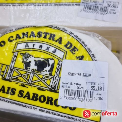 Queijo Canastra Araxá - Kg