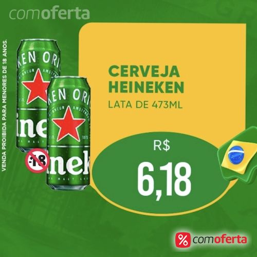 Cerveja Heineken 473ml - Latão