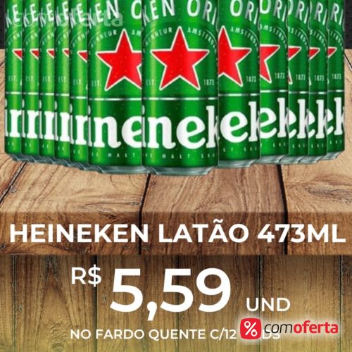 Cerveja Heineken 473ml - Latão