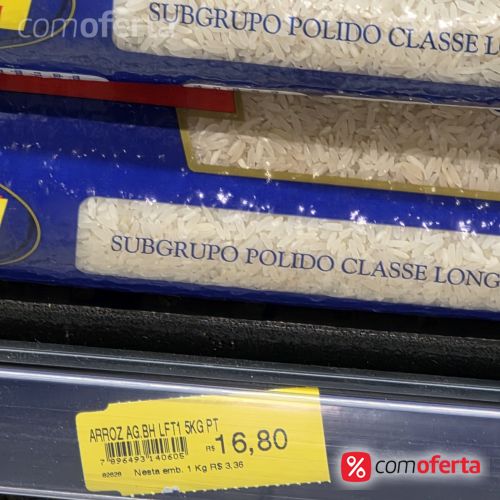 Arroz Branco BH Tipo 1- 5kg