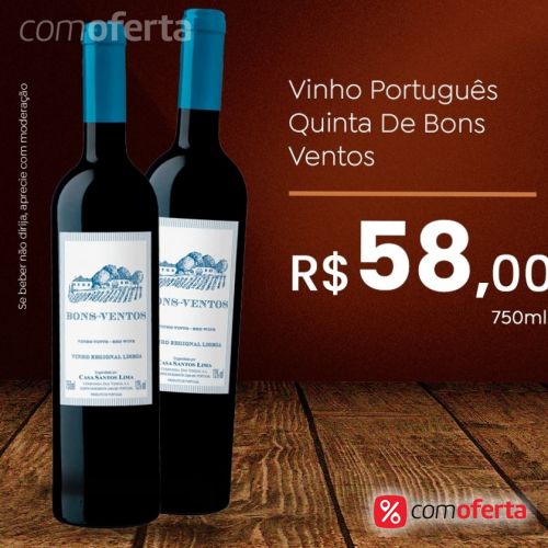 Vinho Português Quinta de Bons Ventos Tinto - 750ml