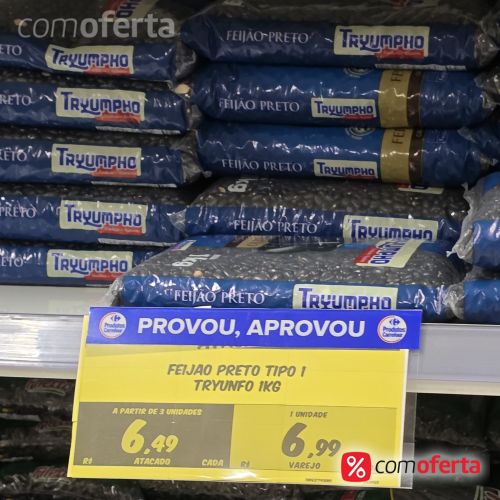 Feijão Preto Tryumpho 1kg