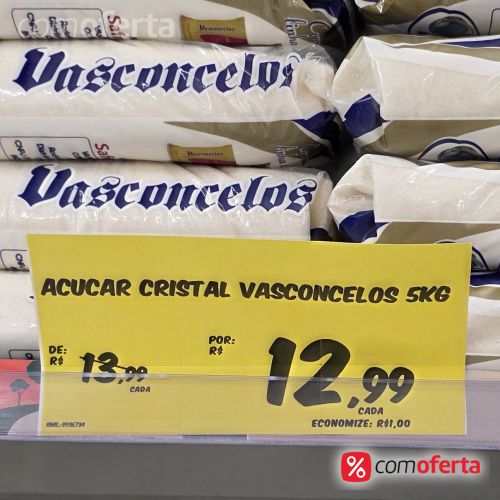 Açucar Cristal Vasconcelos- 5kg