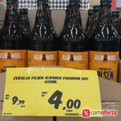Cerveja Albanos Puro Malte Pilsen 600ml