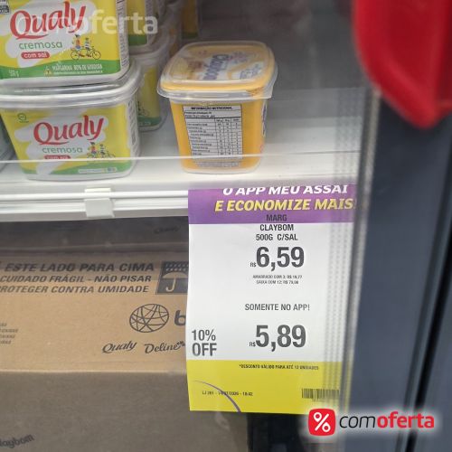 Margarina Claybom Com Sal 500g