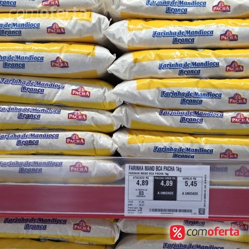 Farinha de Mandioca Pachá Crua 1kg