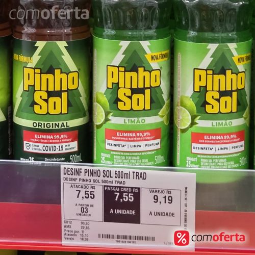 Desinfetante Pinho Sol 500ml
