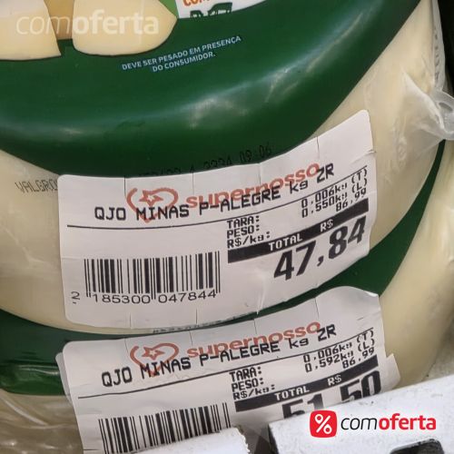 Queijo Minas Padrão Porto Alegre - Kg
