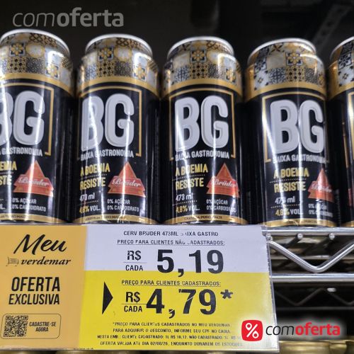 Cerveja Bruder Baixa Gastronomia 473ml - Latão