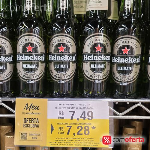 Cerveja Heineken Ultimate sem Glúten 330ml Long Neck
