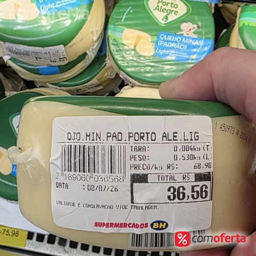 Queijo Minas Padrão Porto Alegre - Kg