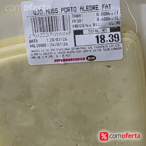 Queijo Mussarela Fatiada Kg