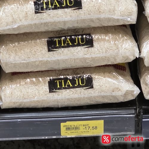 Arroz Branco Tia Jú Tipo 1 - 5kg