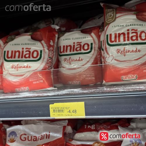 Açúcar Refinado União Pacote 1kg