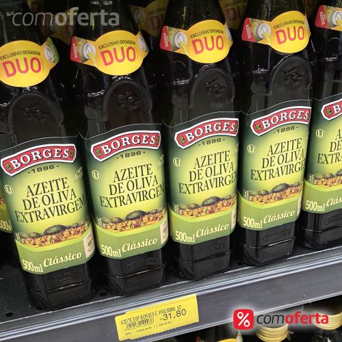 Azeite Espanhol de Oliva Extra Virgem Borges Vidro 500ml