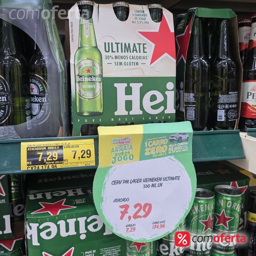 Cerveja Heineken Ultimate sem Glúten 330ml Long Neck