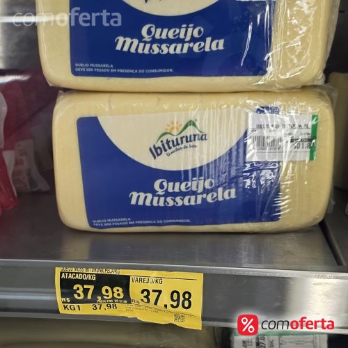 Queijo Mussarela Peça Pedaço Kg