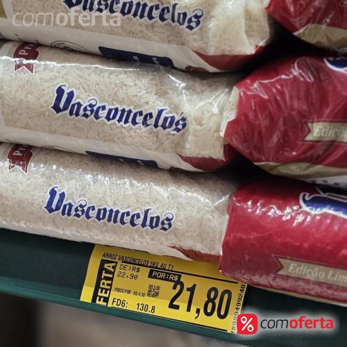 Arroz Branco Vasconcelos Tipo1 - 5Kg