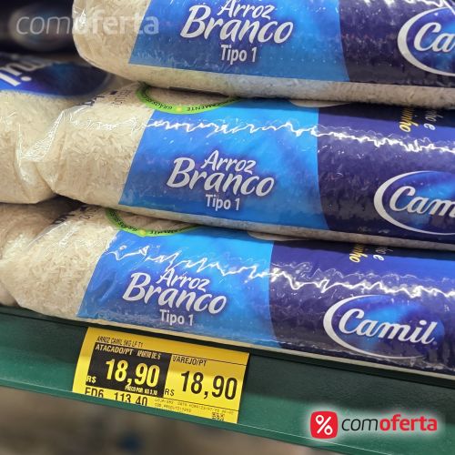 Arroz Branco Camil Tipo 1- 5kg