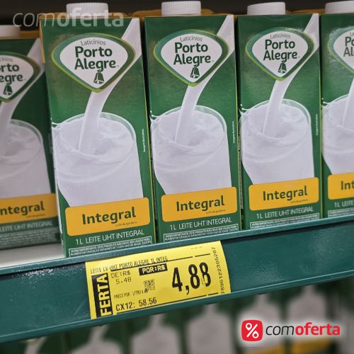 Leite Integral Porto Alegre 1 litro