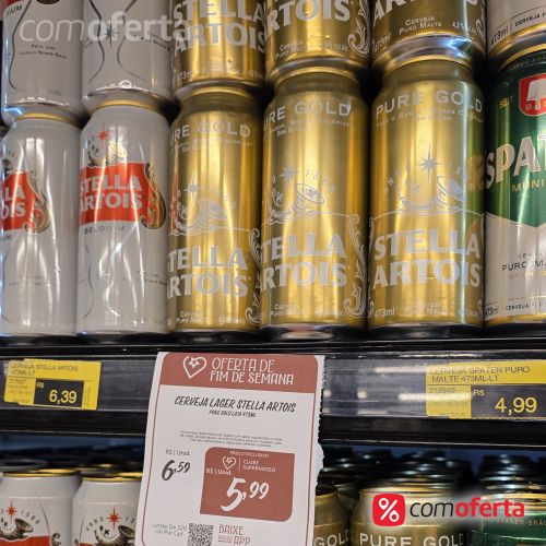 Cerveja Stella Artois Pure Gold 473ml Latão