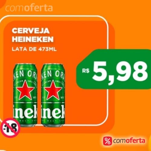 Cerveja Heineken 473ml - Latão