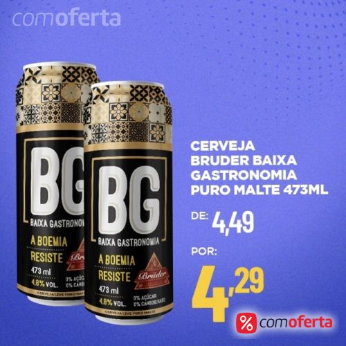 Cerveja Bruder Baixa Gastronomia 473ml - Latão