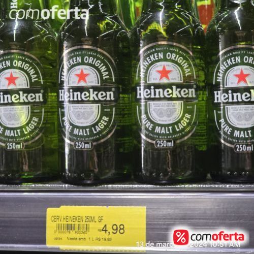 Cerveja Heineken 250ml Long Neck