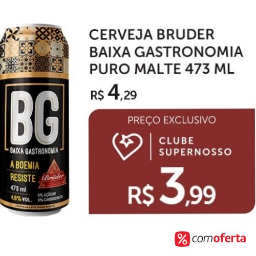 Cerveja Bruder Baixa Gastronomia 473ml - Latão