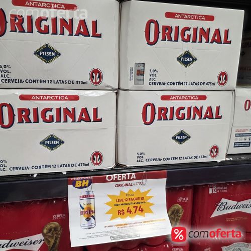 Cerveja Antarctica Original 473ml Latão