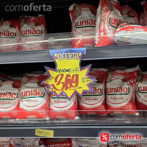 Açúcar Refinado União Pacote 1kg
