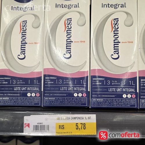 Leite Integral Camponesa 1 litro