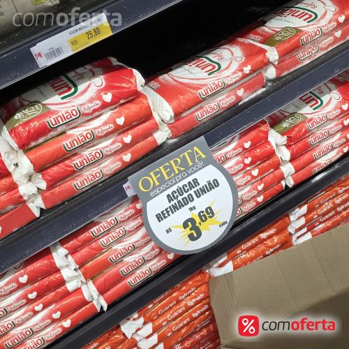 Açúcar Refinado União Pacote 1kg