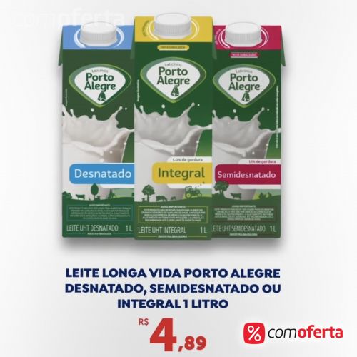 Leite Integral Porto Alegre 1 litro