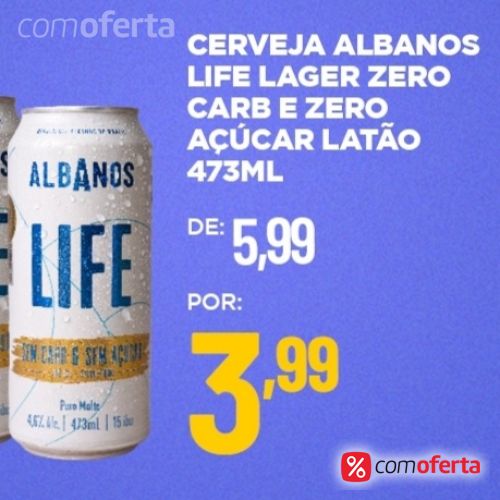 Cerveja Albanos Life Lager - 473ml Latão