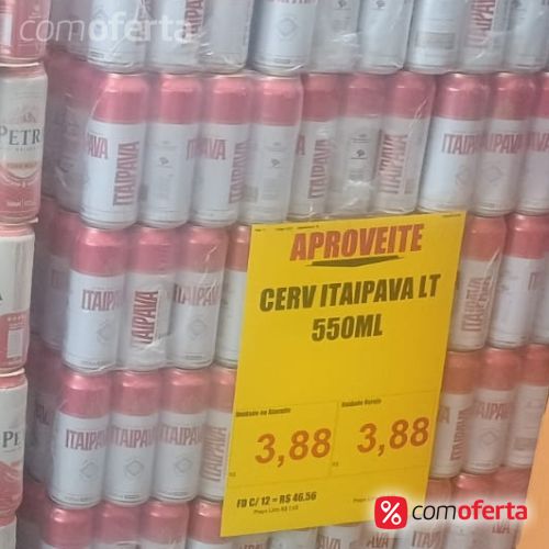 Cerveja Itaipava 550ml - Mega Latão
