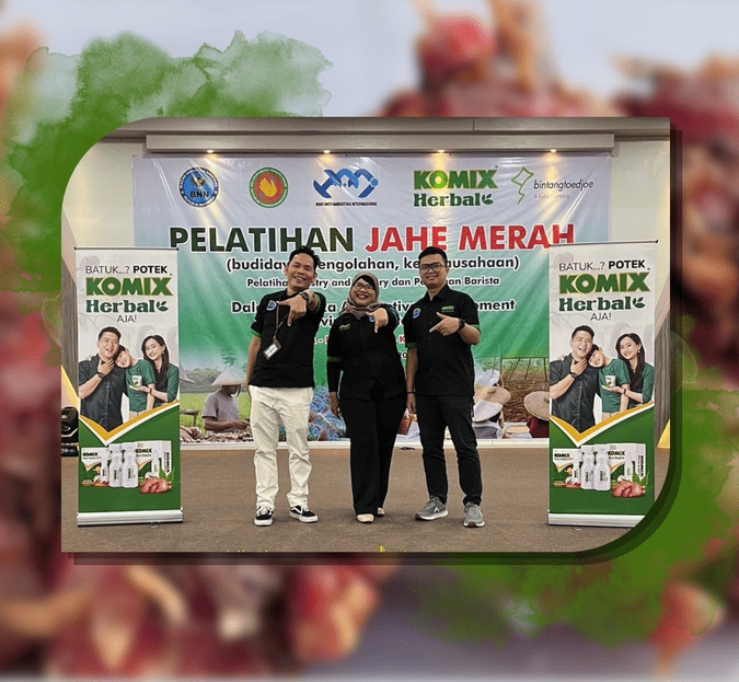 Komix Herbal and BNN RI Provide Red Ginger Training for Communities in Prone Areas in North Sumatra