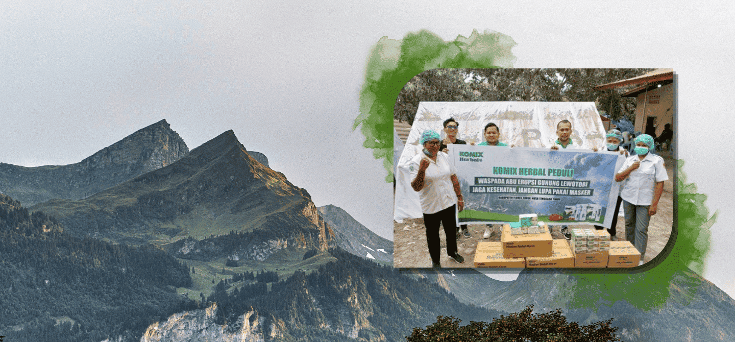 Action to Care for Mount Lewotobi Eruption, Thousands of Herbal Komix Sachets and Masks Distributed to Refugees