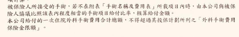 【保單條款範例】手術費用保險金的保障範圍 