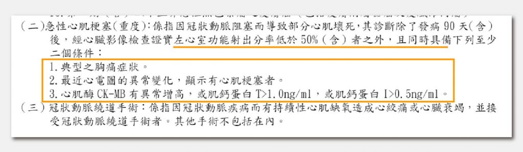 重大疾病險範例條款