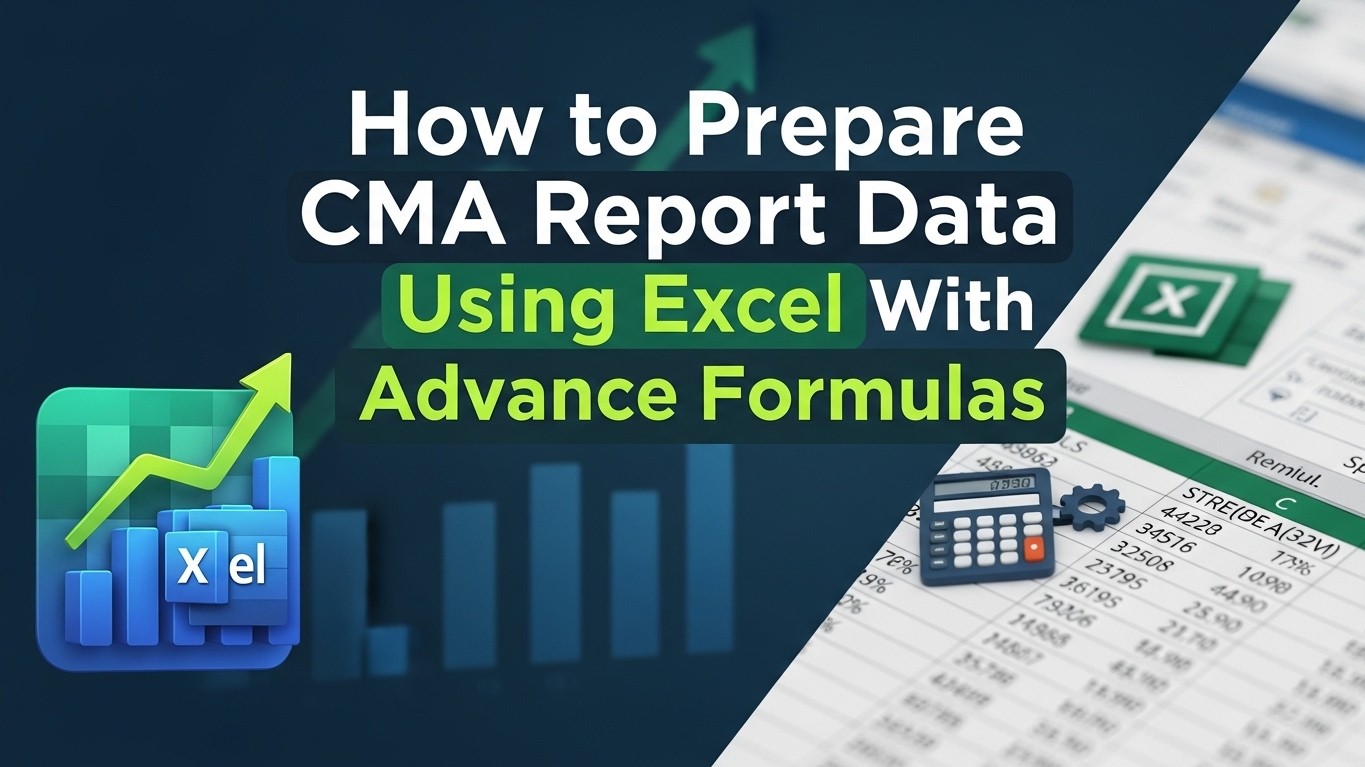 How to Prepare CMA Report Data Using Excel With Advance Formulas