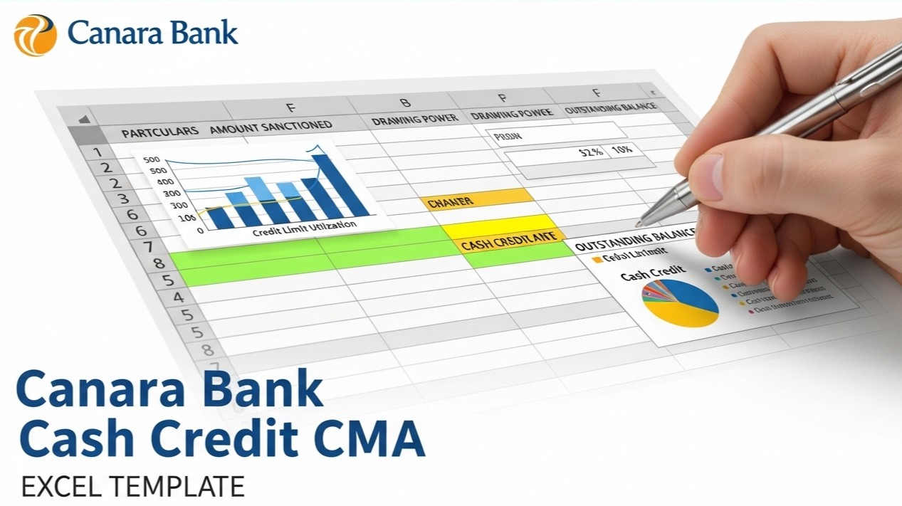 Canara Bank Cash Credit CMA Excel Sheet